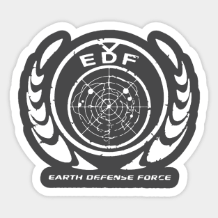 Earth Defense Force Logo - White Sticker